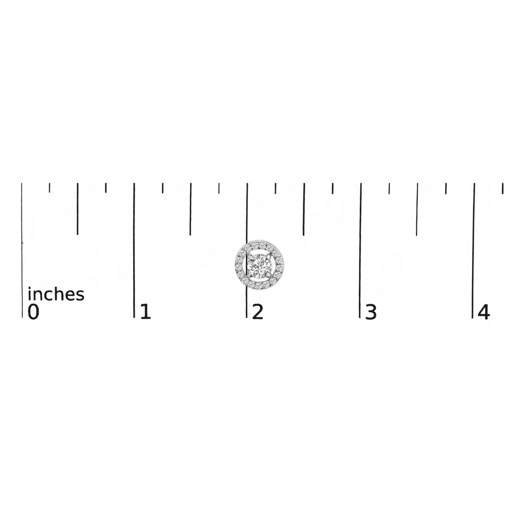 Men's 14K White Gold 1 3/4 Cttw Lab Grown Diamond Halo Cufflink