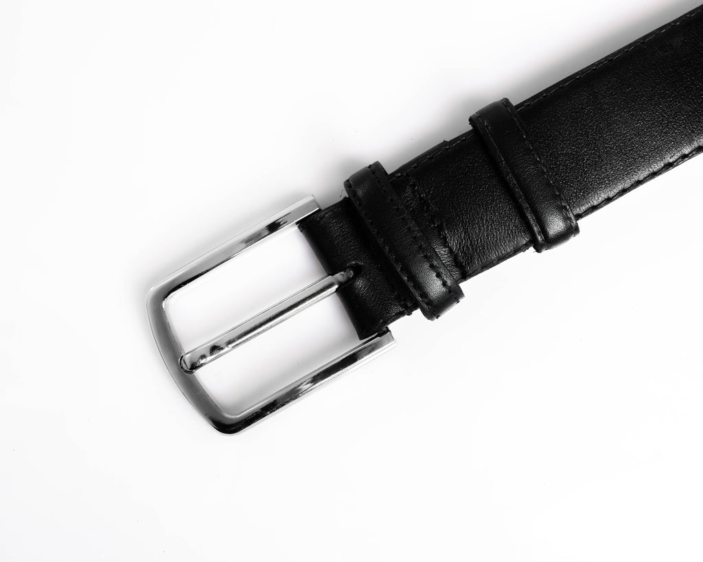 Handmade Black Leather Belt