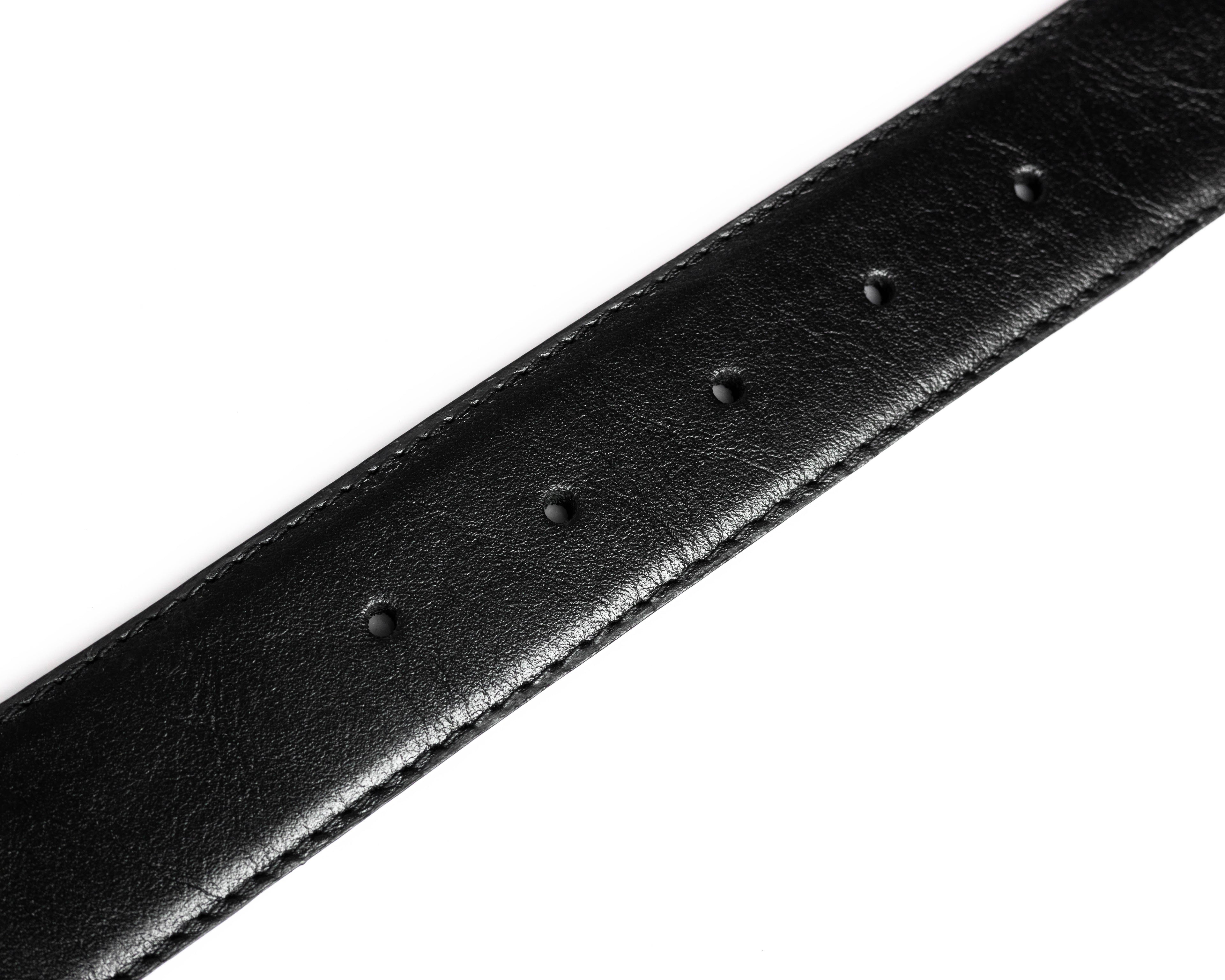 Handmade Black Leather Belt