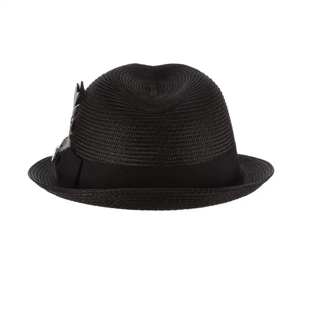 Stacy Adams Belmont - Straw Fedora Hat