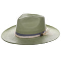 Stacy Adams NY - Handwoven Toyo Straw Wide Brim Fedora Hat