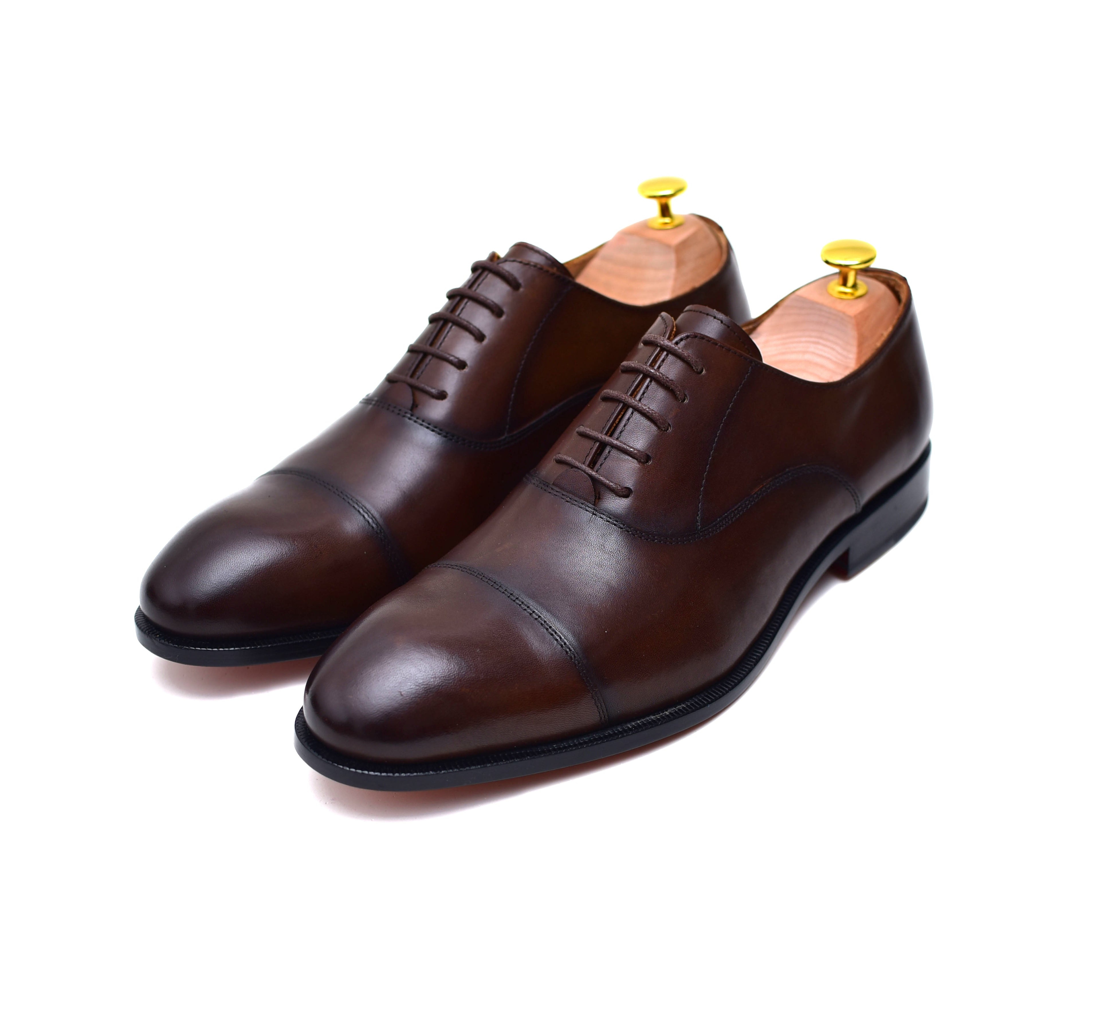 Henry - Brown Cap-toe Shoes