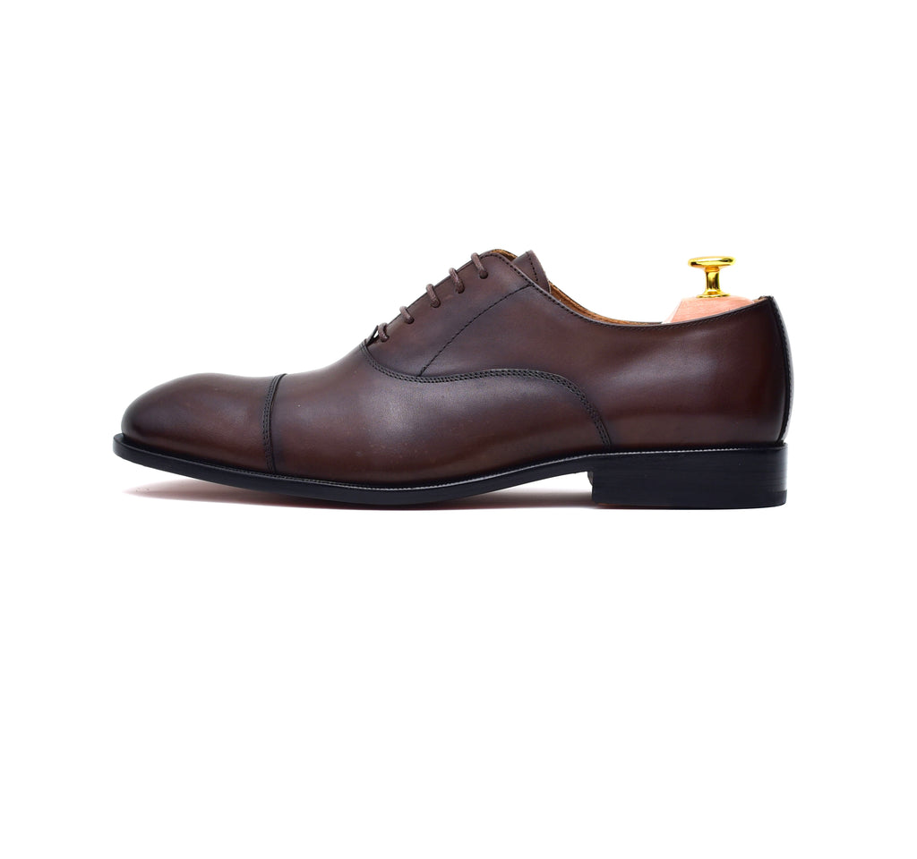 Henry - Brown Cap-toe Shoes