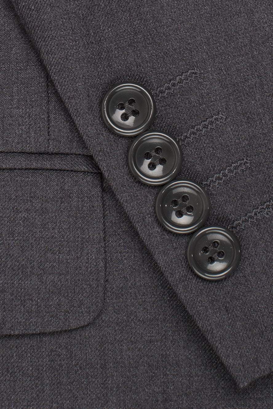 "Madison" Steel Grey Suit Jacket Notch (Separates)