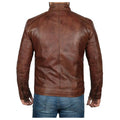 Men’s Oxblood Bomber Leather Jacket – Multiple Colour Options